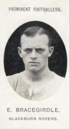 1907 Taddy & Co. Prominent Footballers, Series 1 #NNO Ernest Bracegirdle Front