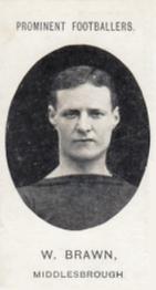 1907 Taddy & Co. Prominent Footballers, Series 1 #NNO Billy Brawn Front