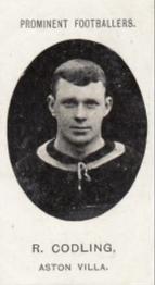 1907 Taddy & Co. Prominent Footballers, Series 1 #NNO Ralph Codling Front