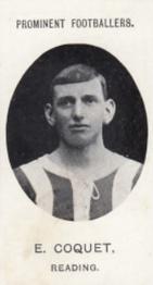 1907 Taddy & Co. Prominent Footballers, Series 1 #NNO Ernie Coquet Front