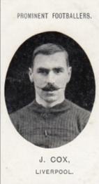 1907 Taddy & Co. Prominent Footballers, Series 1 #NNO Jack Cox Front