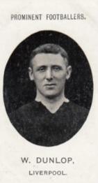 1907 Taddy & Co. Prominent Footballers, Series 1 #NNO Billy Dunlop Front