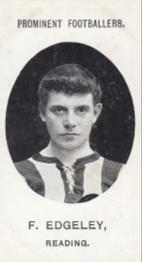 1907 Taddy & Co. Prominent Footballers, Series 1 #NNO Frank Edgley Front