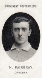 1907 Taddy & Co. Prominent Footballers, Series 1 #NNO Norrie Fairgray Front
