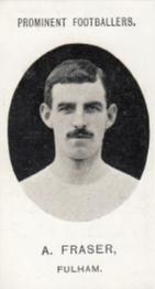 1907 Taddy & Co. Prominent Footballers, Series 1 #NNO Alec Fraser Front