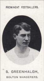 1907 Taddy & Co. Prominent Footballers, Series 1 #NNO Sam Greenhalgh Front
