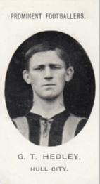 1907 Taddy & Co. Prominent Footballers, Series 1 #NNO George Hedley Front