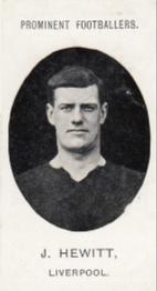 1907 Taddy & Co. Prominent Footballers, Series 1 #NNO Joe Hewitt Front