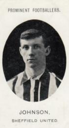 1907 Taddy & Co. Prominent Footballers, Series 1 #NNO Harry Johnson Front