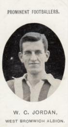 1907 Taddy & Co. Prominent Footballers, Series 1 #NNO Willie Jordan Front