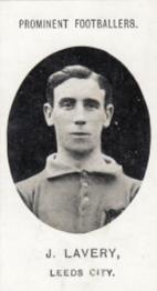 1907 Taddy & Co. Prominent Footballers, Series 1 #NNO Jack Lavery Front