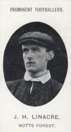 1907 Taddy & Co. Prominent Footballers, Series 1 #NNO Harry Linacre Front