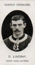 1907 Taddy & Co. Prominent Footballers, Series 1 #NNO David Lindsay Front