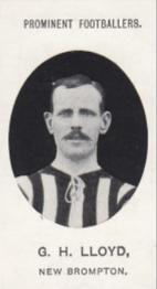 1907 Taddy & Co. Prominent Footballers, Series 1 #NNO George Lloyd Front