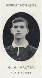 1907 Taddy & Co. Prominent Footballers, Series 1 #NNO George H. Maltby Front