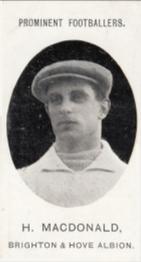 1907 Taddy & Co. Prominent Footballers, Series 1 #NNO Hugh McDonald Front