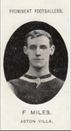1907 Taddy & Co. Prominent Footballers, Series 1 #NNO Freddie Miles Front