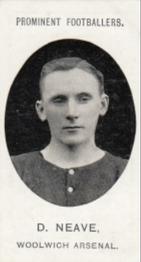 1907 Taddy & Co. Prominent Footballers, Series 1 #NNO David Neave Front