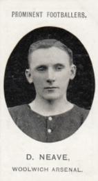 1907 Taddy & Co. Prominent Footballers, Series 1 #NNO David Neave Front