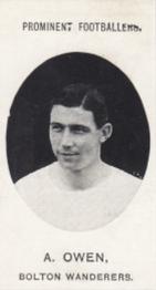 1907 Taddy & Co. Prominent Footballers, Series 1 #NNO Jack Owen Front