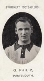1907 Taddy & Co. Prominent Footballers, Series 1 #NNO George Philip Front
