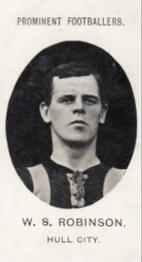 1907 Taddy & Co. Prominent Footballers, Series 1 #NNO William Robinson Front