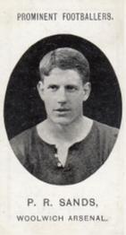 1907 Taddy & Co. Prominent Footballers, Series 1 #NNO Percy Sands Front