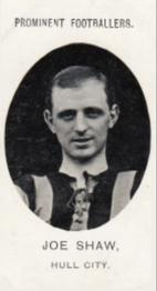 1907 Taddy & Co. Prominent Footballers, Series 1 #NNO Joe Shaw Front