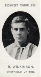 1907 Taddy & Co. Prominent Footballers, Series 1 #NNO Bernard Wilkinson Front