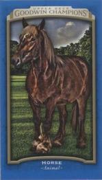 2017 Upper Deck Goodwin Champions - Royal Blue Minis #13 Horse Front