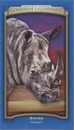 2017 Upper Deck Goodwin Champions - Royal Blue Minis #66 Rhino Front