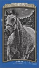 2017 Upper Deck Goodwin Champions - Royal Blue Minis #113 Horse Front