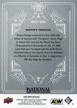 2022 Upper Deck National Prominent Cuts #PC-10 Kenny Omega Back