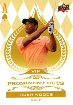 2022 Upper Deck National VIP Prominent Cuts #VIP-3 Tiger Woods Front