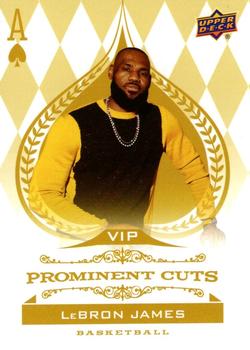 2022 Upper Deck National VIP Prominent Cuts #VIP-5 LeBron James Front