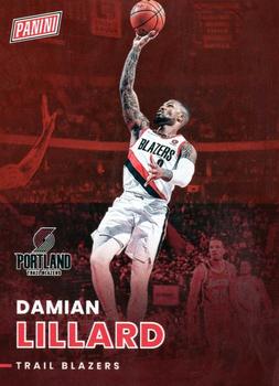 2022 Panini National Convention Silver Packs - Red #34 Damian Lillard Front