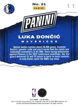 2022 Panini National Convention Silver Packs - Green #21 Luka Doncic Back