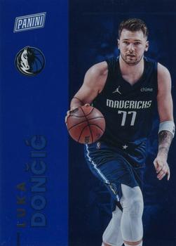 2022 Panini National Convention Silver Packs - National Blue #N8 Luka Doncic Front
