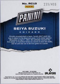 2022 Panini National Convention Silver Packs - Rookies #RC19 Seiya Suzuki Back