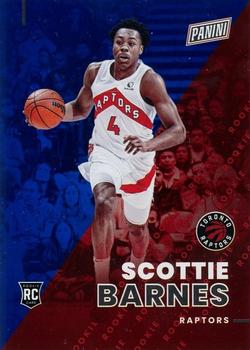 2022 Panini National Convention Silver Packs - Rookies Blue #RC13 Scottie Barnes Front