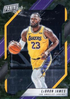 2022 Panini National Convention VIP Gold Pack - Green Camo #38 LeBron James Front