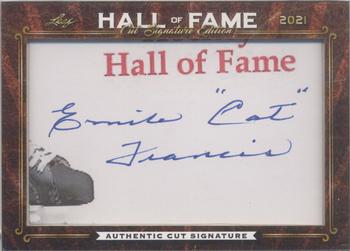 2021 Leaf Hall of Fame Cut Signature Edition #NNO Emile Francis Front