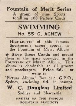 1948-49 W.C.Douglass Fountain Of Merit  #55 Garrick Agnew Back