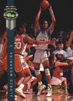 1992 Classic Four Sport - Super Bowl Card Show #NNO Alonzo Mourning Front