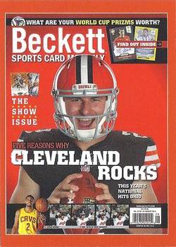 2014 Beckett National Convention Cover Promos #NNO Johnny Manziel Front