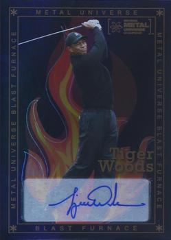 2021 SkyBox Metal Universe Champions - Blast Furnace Gold Autographs #BF-20 Tiger Woods Front