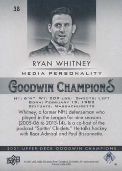 2021 Upper Deck Goodwin Champions - Black and White #38 Ryan Whitney Back