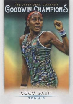 2021 Upper Deck Goodwin Champions - Blank Back #NNO Coco Gauff Front
