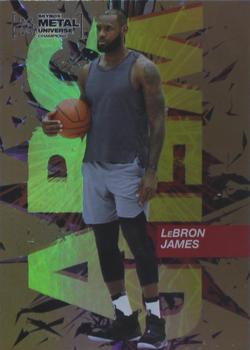 2021 SkyBox Metal Universe Champions - Arc Weld Gold #AW-20 LeBron James Front