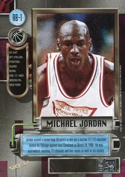 2021 SkyBox Metal Universe Champions - 1997-98 Retro #RB-1 Michael Jordan Back